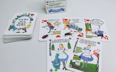 Игральные карты в тематике «Алиса в Стране чудес» от  Dr.Klaus
